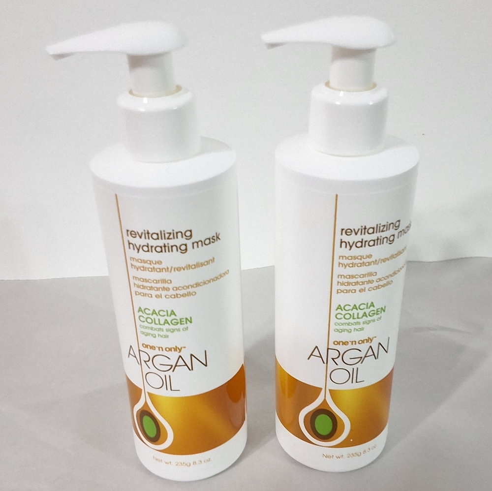 One 'N Only Argan Oil Revitalizing Hydrating Hair Mask, Bundle Of 2, 8.3 OZ.